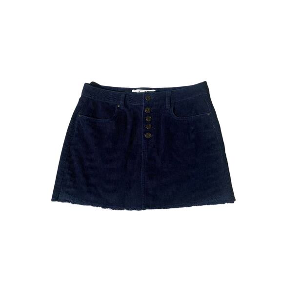 Indigo rain corduroy skirt - Picture 1 of 3